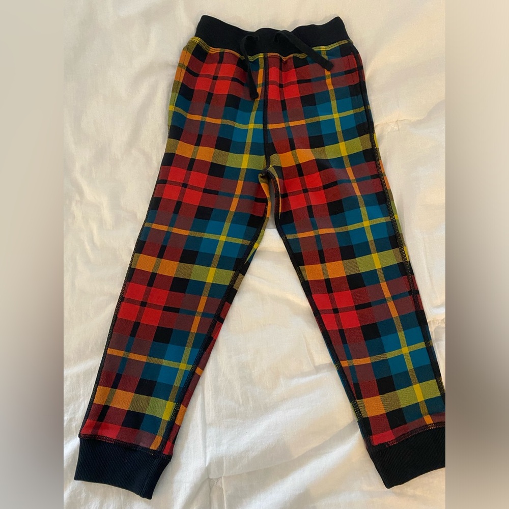 Boys plaid sweatpants